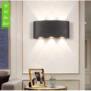 Đèn hắt tường,đèn led 2 đầu 6 mắt trang trí sân vườn,cầu thang trong nhà
