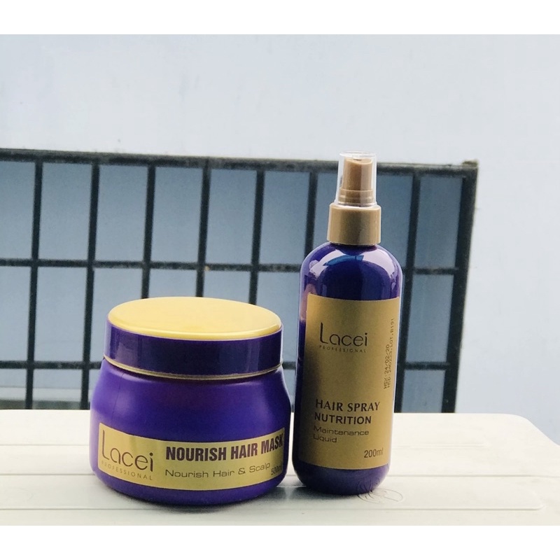 Hấp dầu tím Lacei 500ml_ hấp dầu ủ tóc mềm mượt, lưu hương lâu trên từng sợi tóc.