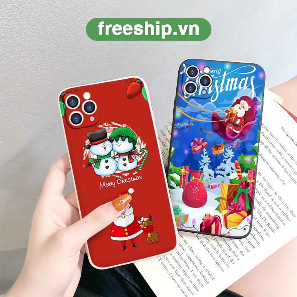 Ốp iphone cạnh vuông bảo vệ cam giáng sinh ấm áp 6/6splus/7/7plus/8/8plus/x/xr/xs/11/12/13/14/pro/max/plus/promax