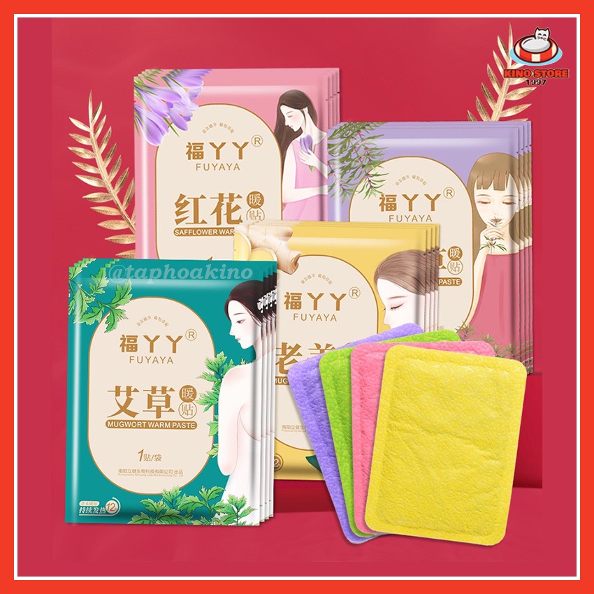 Miếng Dán Giữ Nhiệt Cơ Thể Fuyaya Giảm Đau Bụng Ngày "Đèn Đỏ", Cải Thiện Tuần Hoàn Máu, Thảo Dược Thiên Nhiên
