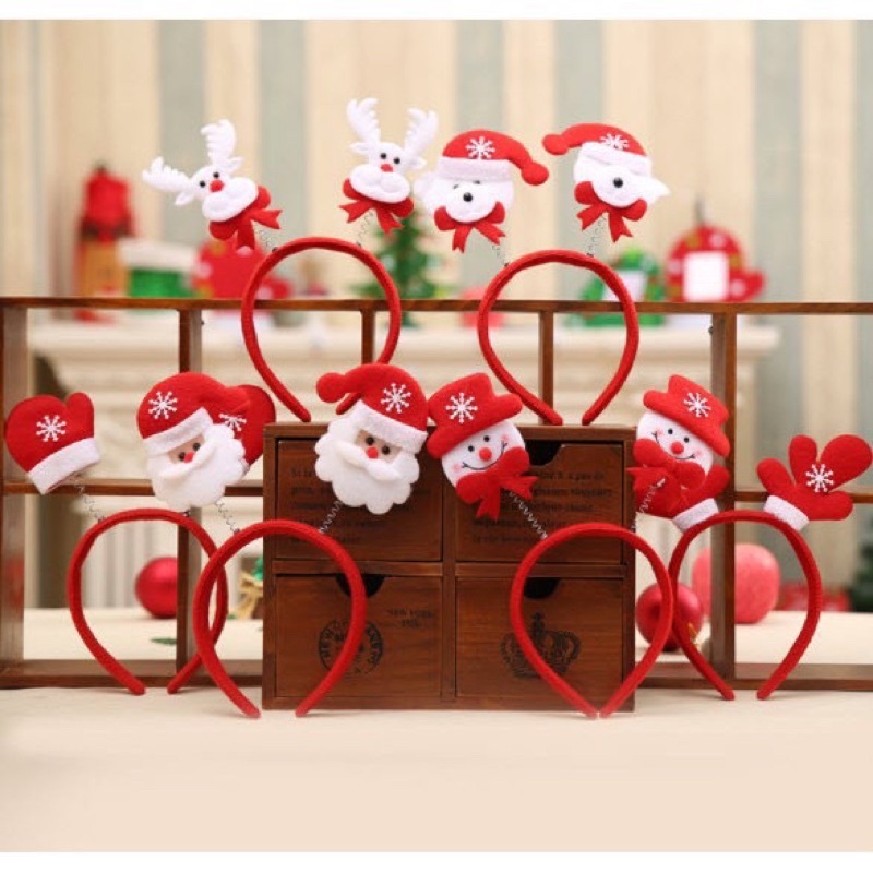 Bờm cài tóc noel cho bé, bờm tuần lộc, cài tóc cho bé