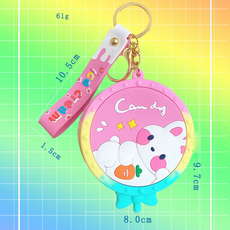 Hoạt Hình Túi Đựng Tiền Xu / Tai Nghe Họa Tiết Bong Bóng Dễ Thương