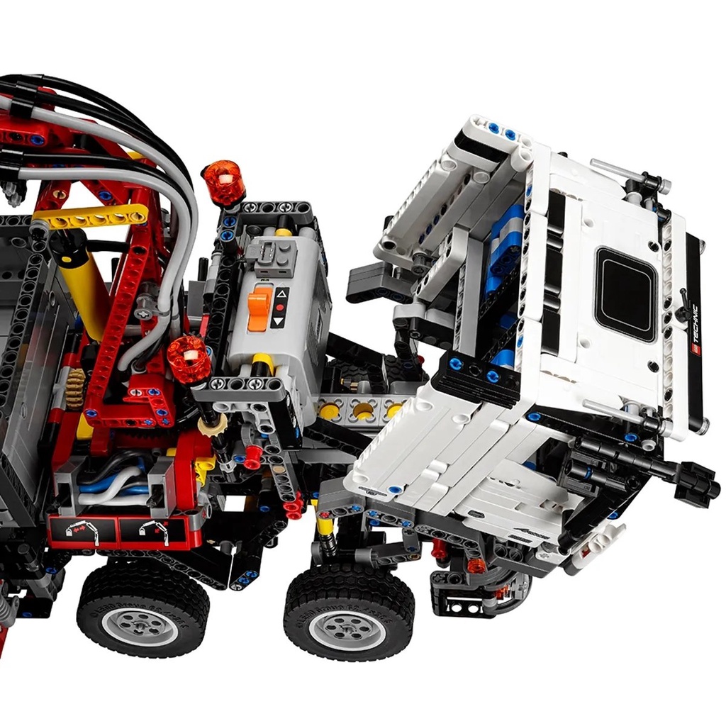 Mô Hình Nhựa 3D Lắp Ráp Technic Xe Tải Cẩu Đa Năng Mercedes-Benz Arocs T2115  1:8 - LG0074