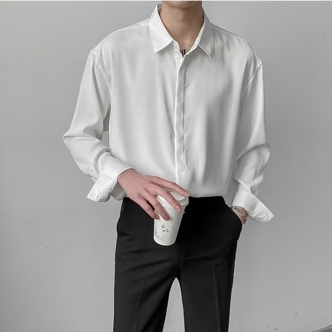 Áo Sơ Mi Nam Dài Tay Màu Sắc Thanh Lịch