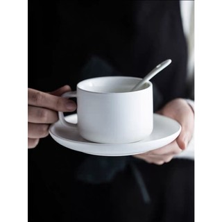 Ly sứ uống cafe 180ml tách trà men trắng gốm bát tràng rất đẹp cốc uống nước cao cấp pha capuchino tiện dụng giko