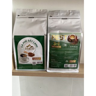 Combo cafe sấy lạnh túi 400g + cafe sữa rest 3in1 túi 1kg
