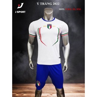 Áo đá banh đội tuyển italia trắng mẫu mới 2022-2023