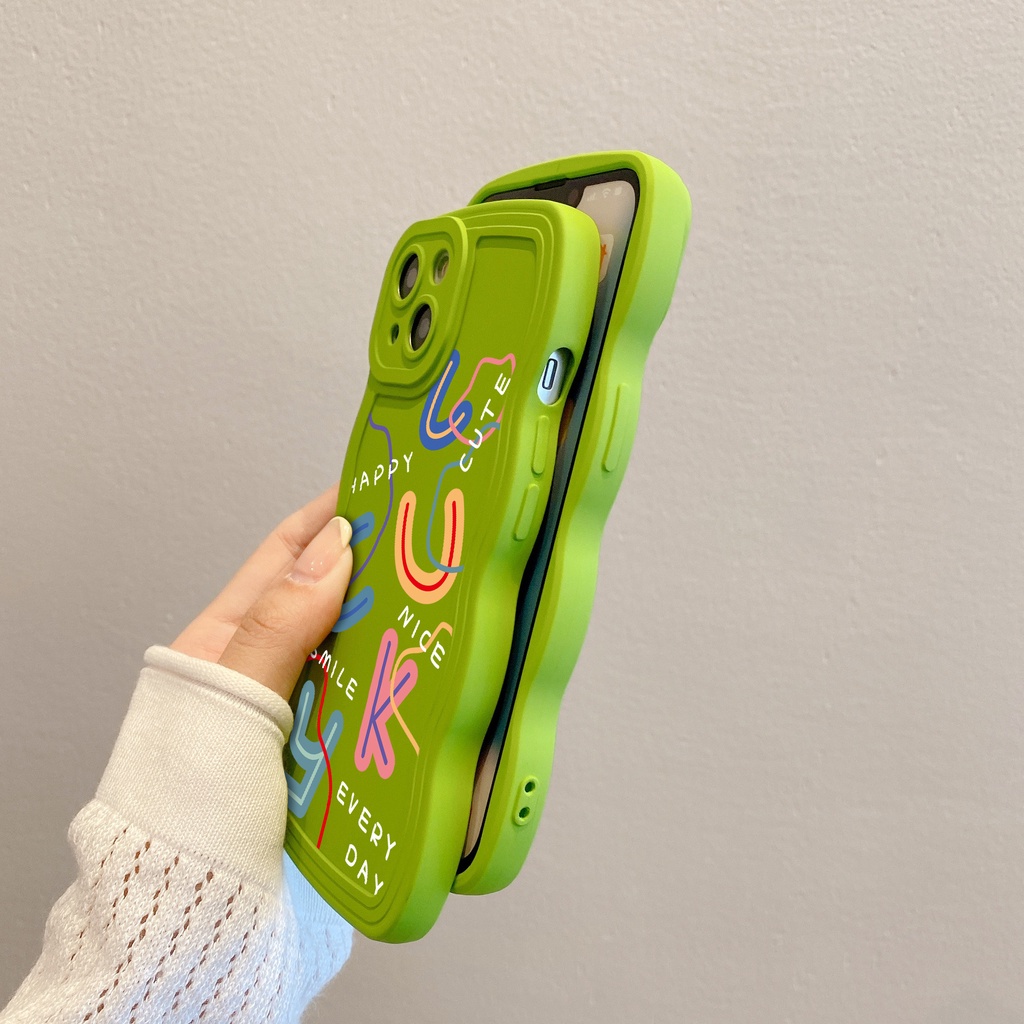 Ốp Điện Thoại Họa Tiết Chữ Đơn Giản Thời Trang Chống Rơi / Vân Tay Cho iPhone 11 12 13Pro 14 7plus 6plus 7 8 6 xr xs max