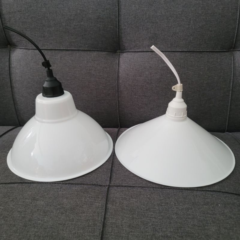 Chóa đèn nhựa - chao đèn nhựa - nhôm hình tô - dĩa - Đuôi kính nước E27 | BigBuy360 - bigbuy360.vn