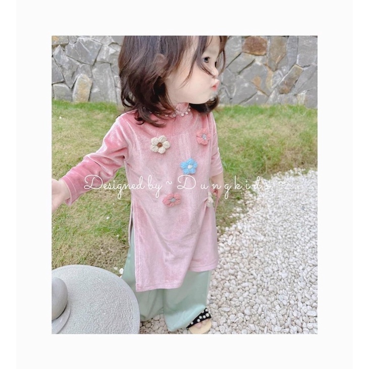 Combo 3 món áo dài bé