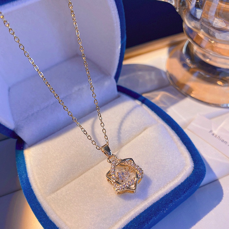 Vòng cổ Thép Titan Đính Ngọc Trai Cao Cấp Phong Cách Hàn Quốc