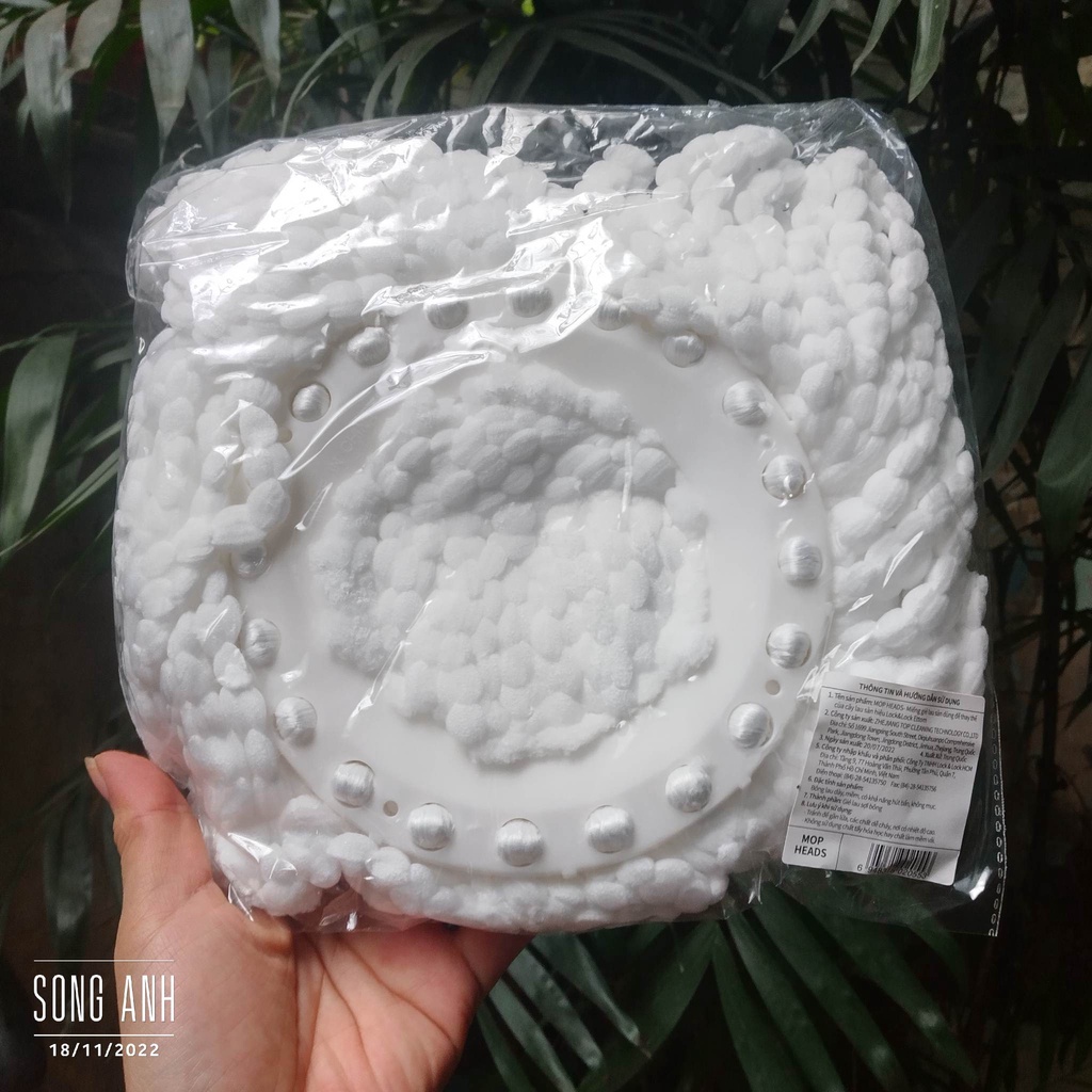 Lock&Lock- Bông lau thay thế Mop Heads phù hợp với model ETM478, Walkable MOP-L003 và MOP-Q2-1.