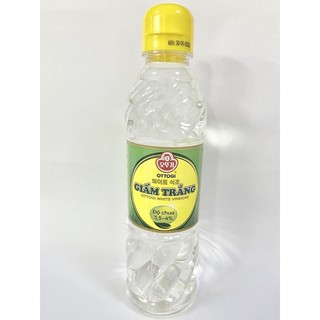 Giấm trắng, giấm len men, giấm táo công nghệ Hàn Quốc Ottogi, chai 450ml
