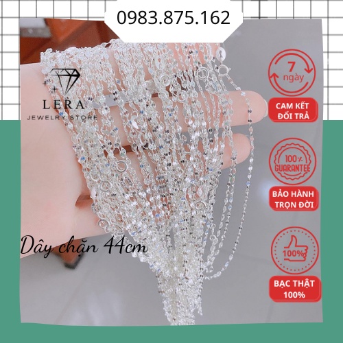 Dây chuyền nữ bạc ý, dây chặn bạc cho nữ, vòng cổ bạc ý làm kỹ - cam kết chuẩn bạc tại trang sức bạc LERA