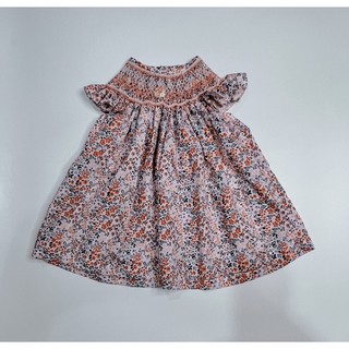 Đầm smock đỏ cho bé gái