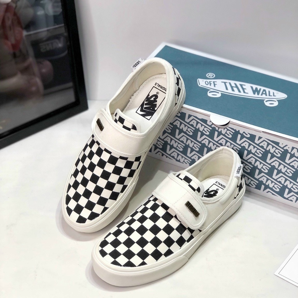 Giày Vans Caro Dán Giầy Nam Xỏ Vans Dán