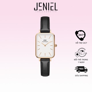 Đồng hồ nữ daniel wellington dây da - quadro pressed sheffield 20x26mm dw00100434