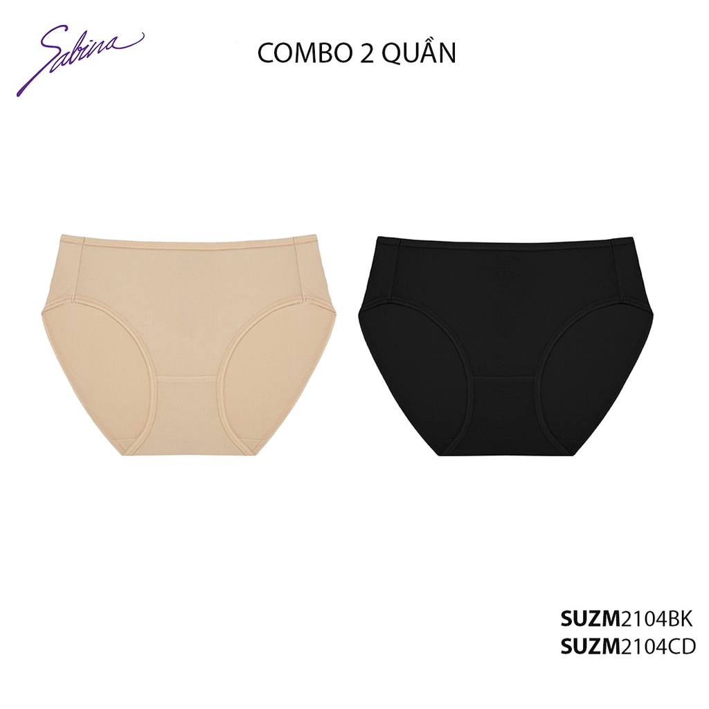 Combo 2 Quần Lót Lưng Vừa Dưới Rốn Basic Bikini Panty By Sabina SUZM2104