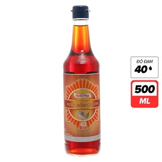 Nước mắm cá cơm hạnh phúc 40 độ đạm chai 500ml