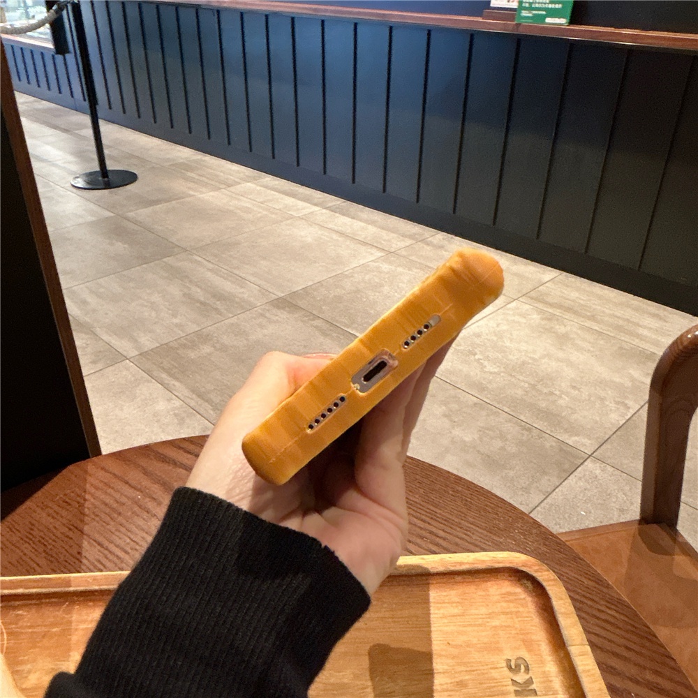 Mềm Ốp Điện Thoại Có Giá Đỡ Hình Bánh Mì / Trứng / Bánh Mì 3d Dành Cho iphone 15 14 pro max 13 12 pro max 11