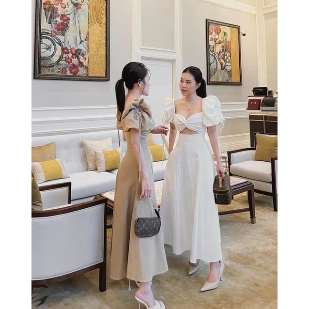 TBS váy đũi tay bôngg