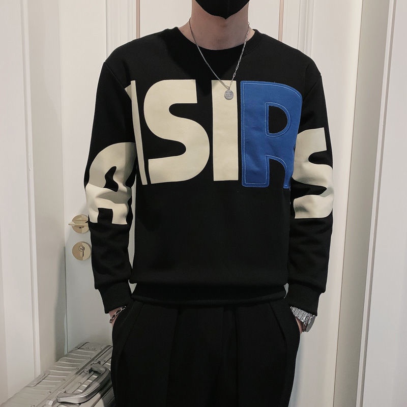 Áo Sweater Cotton Dài Tay Thời Trang Thu Đông Dành Cho Nam