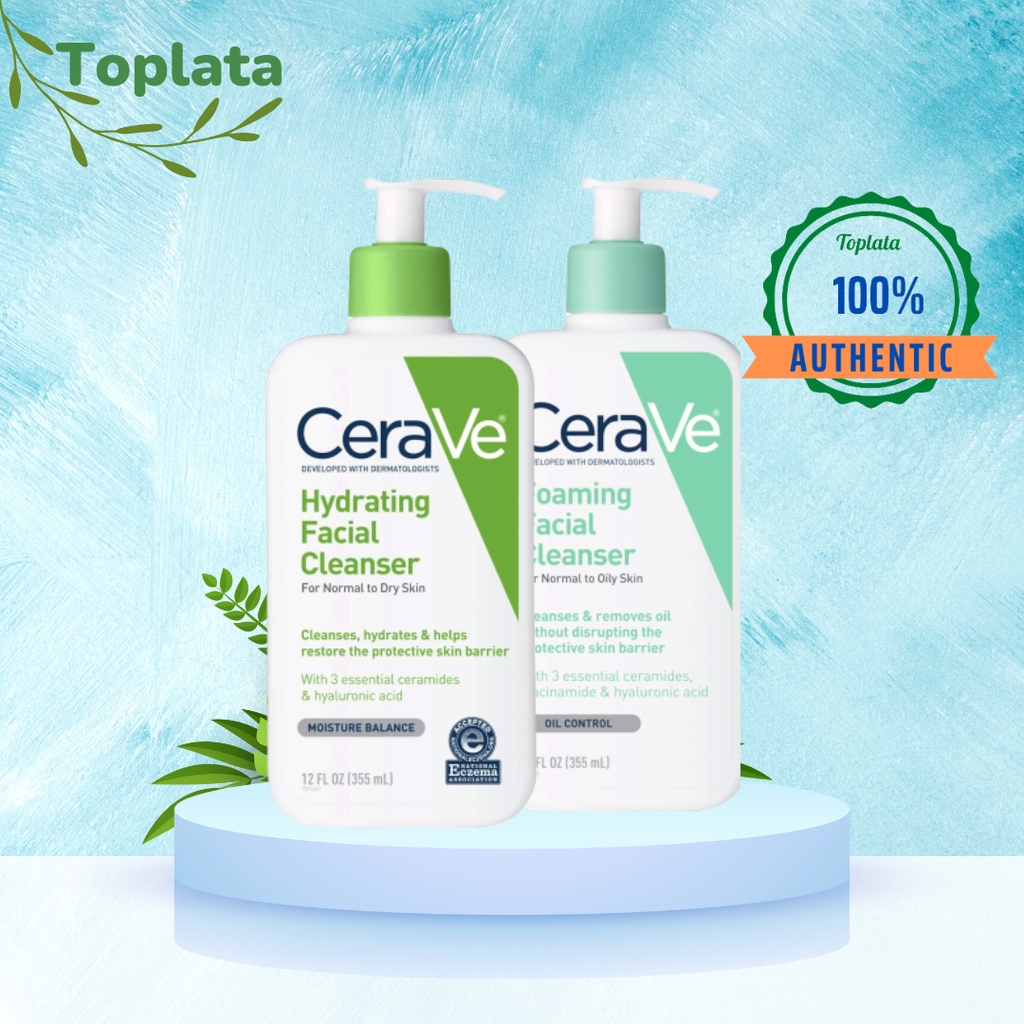 Sữa rửa mặt Cerave 236ml, 473ml cho da dầu, da khô