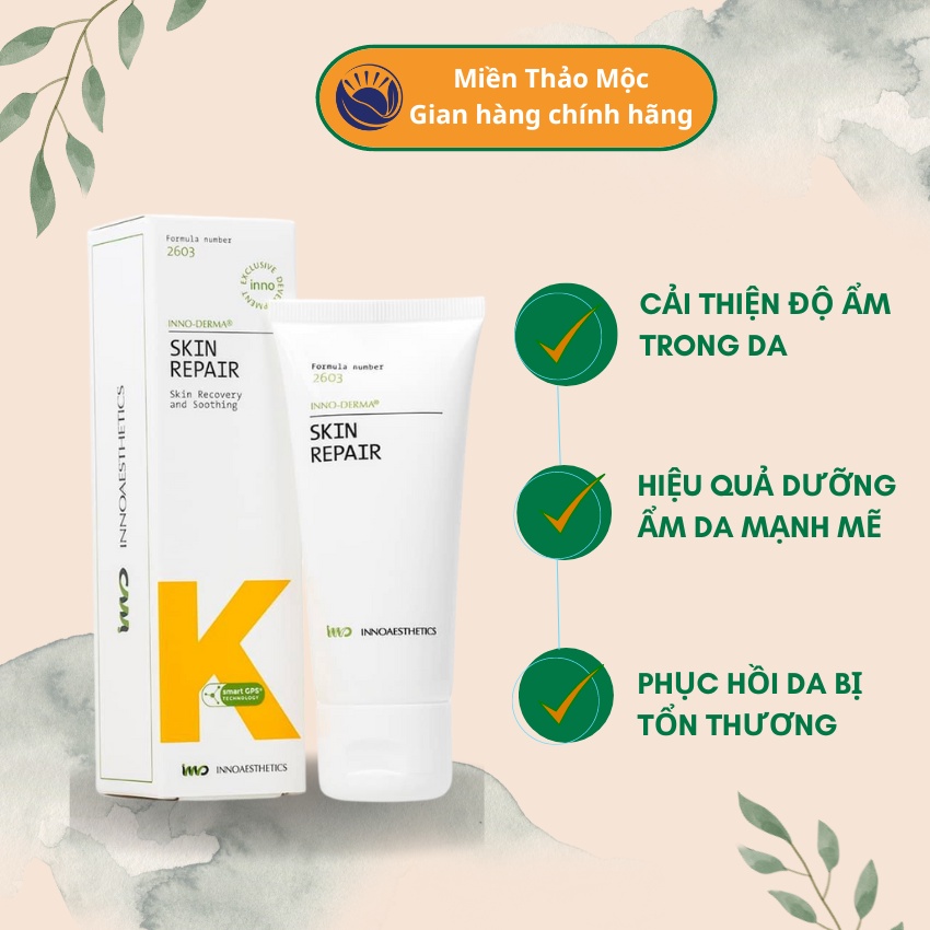 Kem dưỡng phục hồi da khẩn cấp Innoaesthetics Inno - Derma Skin repair 60g
