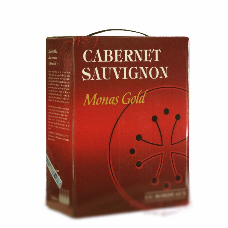 Vang Bịch Pháp Monas Gold 3L - Vang Bịch 3L