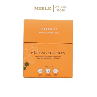 Hộp stick 15 gói Mật Ong Curcumin 15g tiện lợi Miele