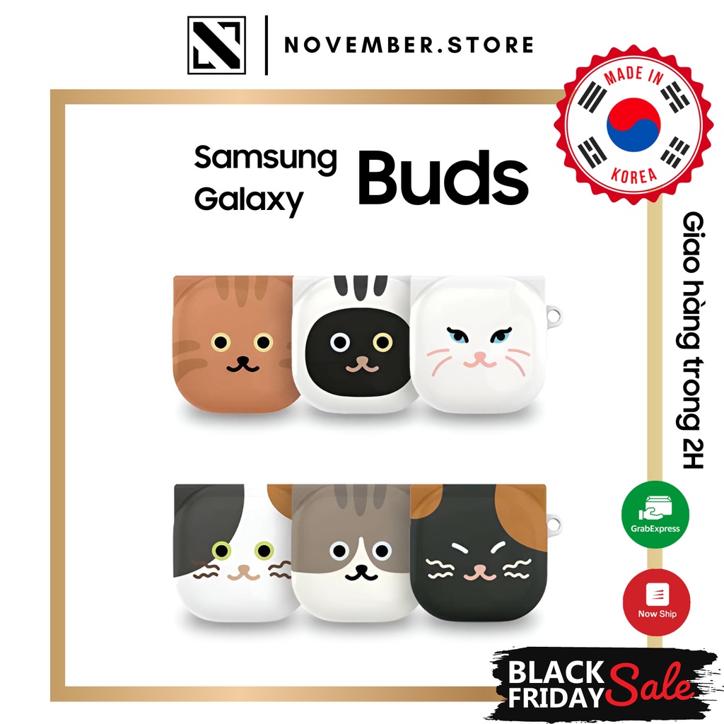 Ốp case cho Galaxy Buds2 Pro / Buds 2 / Buds Pro / Buds Live - Cat Ser
