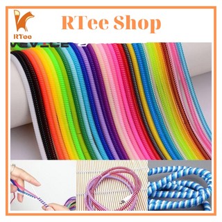 Dây quấn cáp sạc tai nghe chống đứt hiệu quả cáp sạc tai nghe GIAO MÀU NGẪU NHIÊN