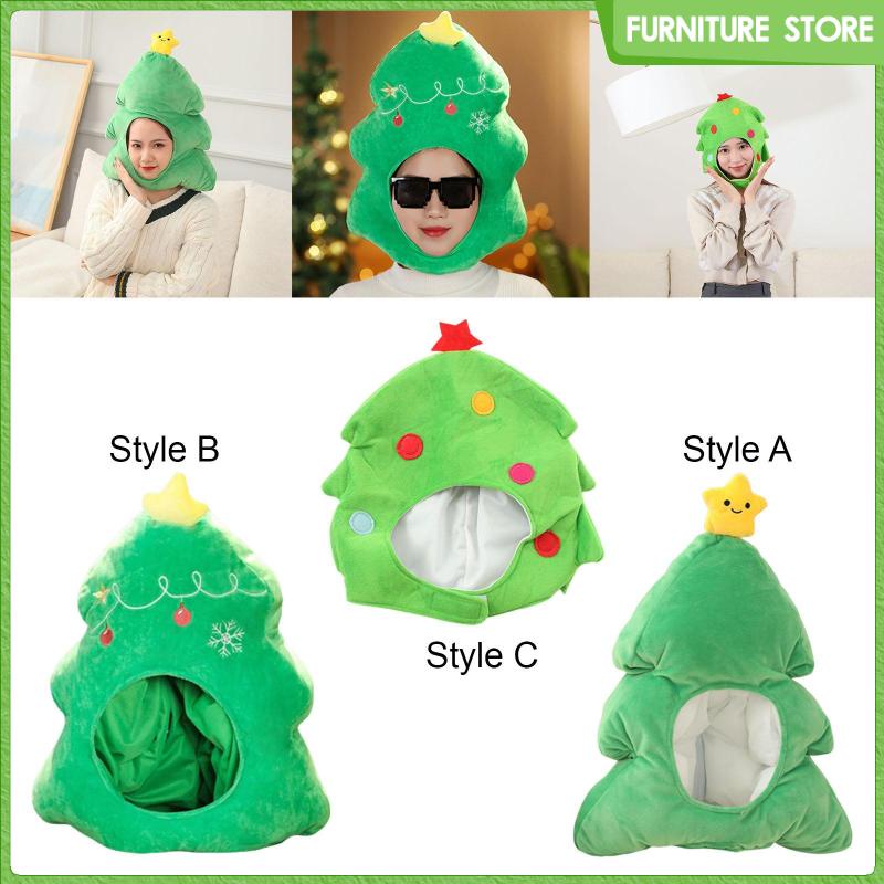 Mũ Giáng Sinh Lông Mềm Hóa Trang Unisex