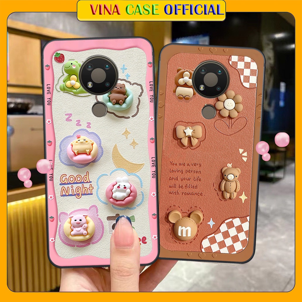 Ốp Nokia 3.4 / C31 in hình Good Night Coffee Hiệu Ứng 3D siêu hót