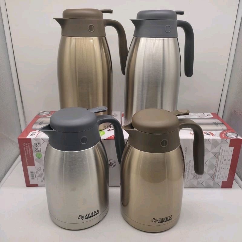 Bình giữ nhiệt Inox Smart IV 1.5L Zebra có quai và vòi rót - 112942 - LOẠI MỚI