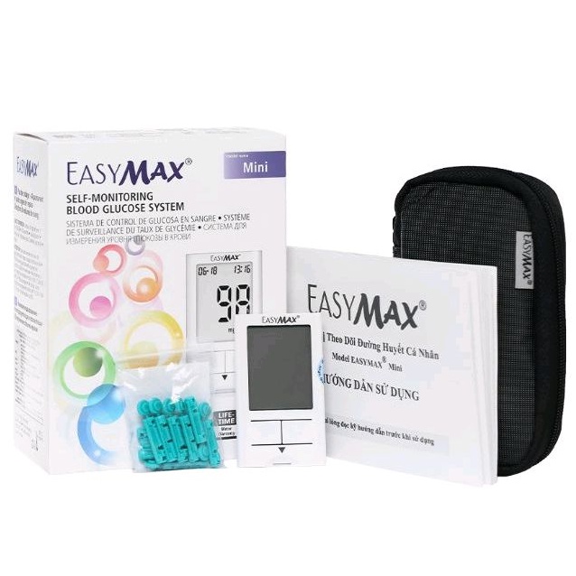 Máy đo đường huyết EasyMax Mini của Mỹ (Kèm 25 que thử)