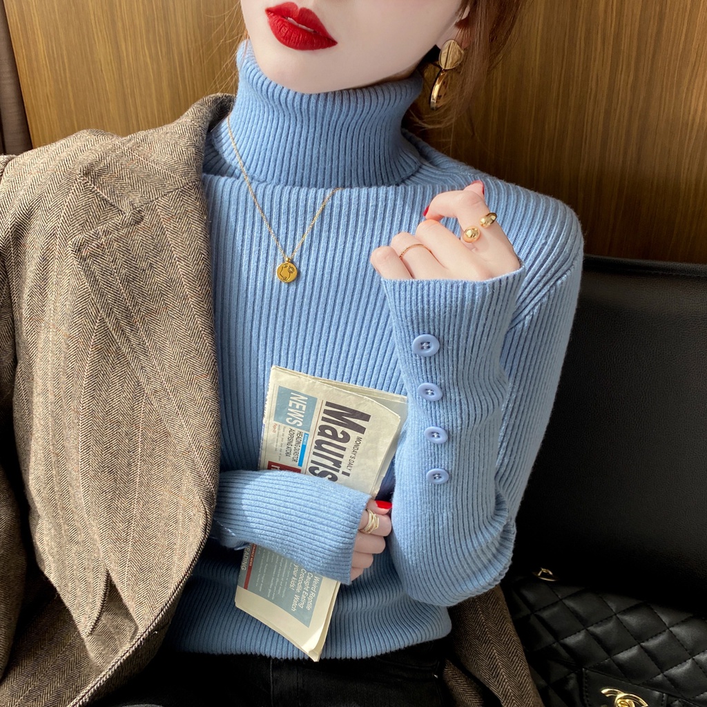 NRVP Áo Sweater Dài Tay Thiết Kế Đơn Giản Thời Trang Theo Phong Cách Hàn Quốc Cho Nữ