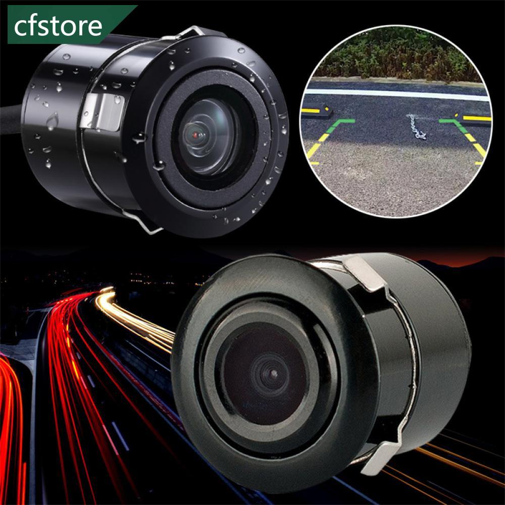 Camera Lùi Xe CCD Không Dây Cáp Nguồn RCA C7P4 4 LED Quay 140 Độ Hỗ Trợ Tầm Nhìn Ban Đêm Cho Xe Hơi