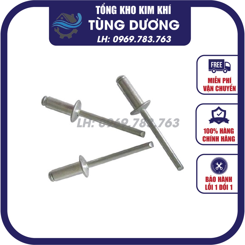 100gam Đinh rút nhôm, đinh rive đủ kích thước 3li, 4li, 5li (loại tốt)