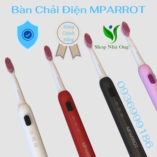 Bàn chải điện mparrot x100, bàn chải đánh răng điện chống nước ipx7 tặng kèm đầu bàn chải điện dha