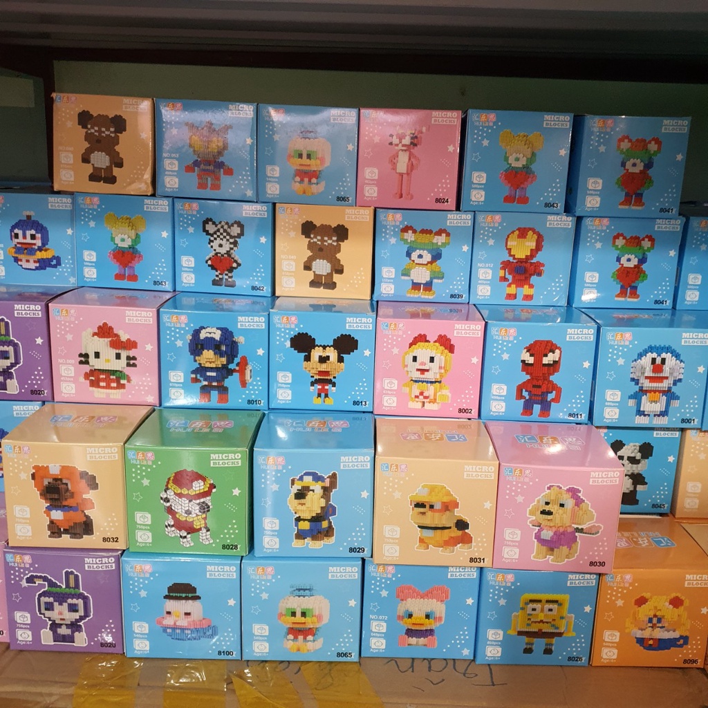 Đồ Chơi Mô Hình Lắp Ghép Lê gô 3D Mini Cho Bé Rèn Luyện Khéo Léo Phát Triển Tư Duy