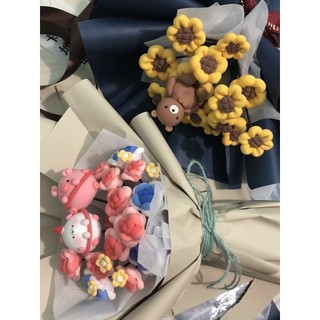 [ẢNH THẬT] Bó hoa hồng handmade dễ thương [Kèm đèn]