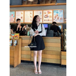 Váy dạ pha voan bèo ngưc cao cấp