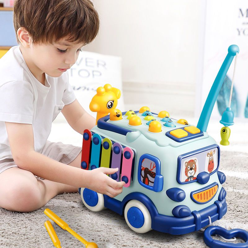 Đồ Chơi Xếp Hình Chuột hamster Câu Cá Đa Năng Cho Bé 1-6 Tháng - 89-2 - 4 Tuổi
