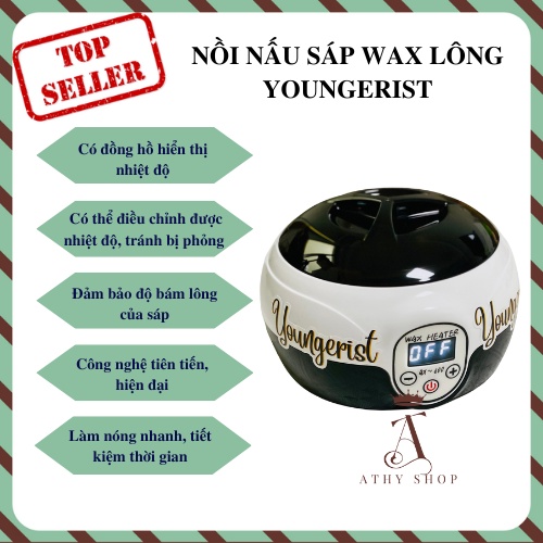 NỒI ĐUN SÁP WAX LÔNG YOUNGERIST CAO CẤP máy nấu waxing chuyên nghiệp tại nhà có hiển thị nhiệt độ nóng