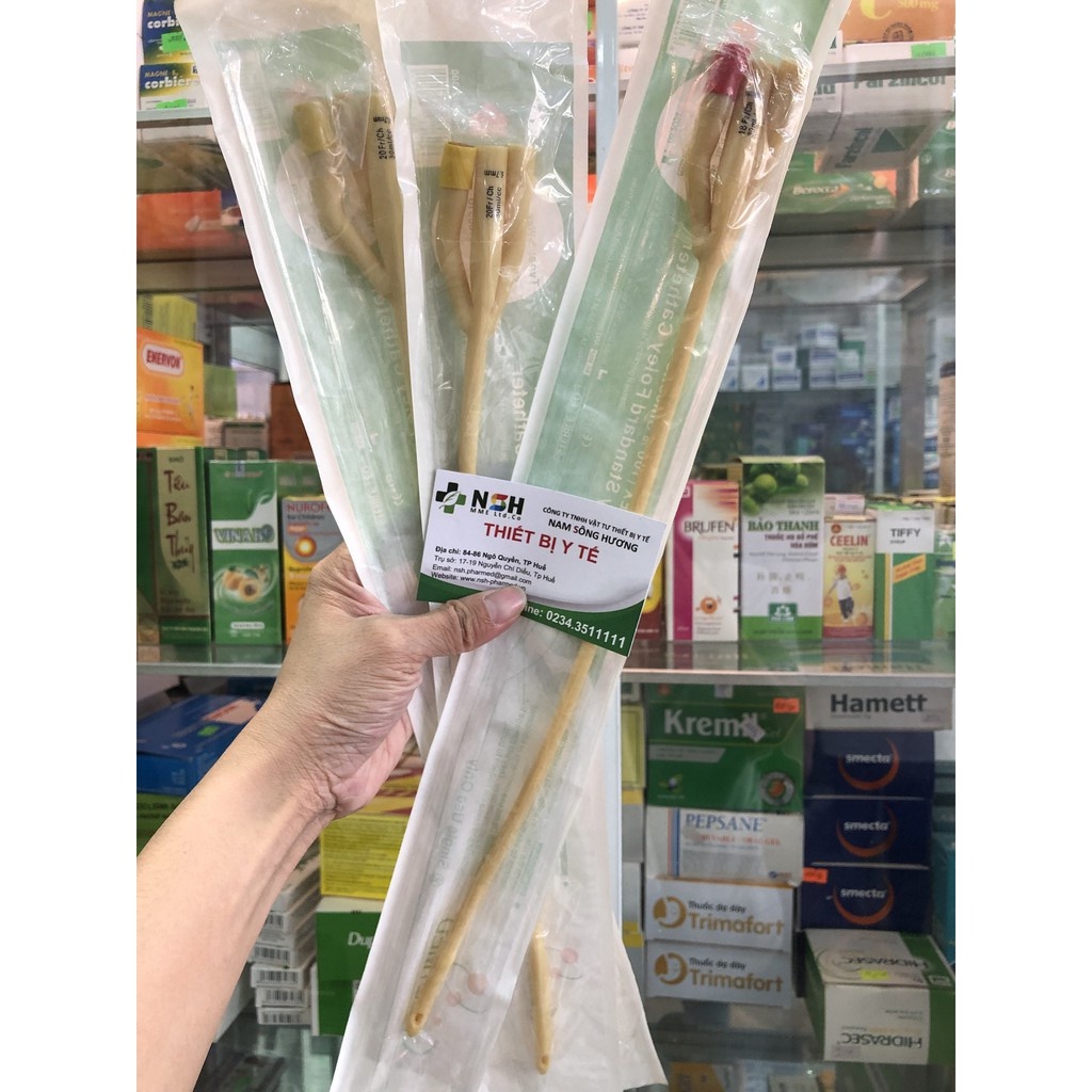 COMBO 2 sợi Ống thông tiểu ống xông tiểu 3 nhánh dây thông tiểu dây xông tiểu 3 nhánh sonde foley tiểu 3 nhánh GREETMED