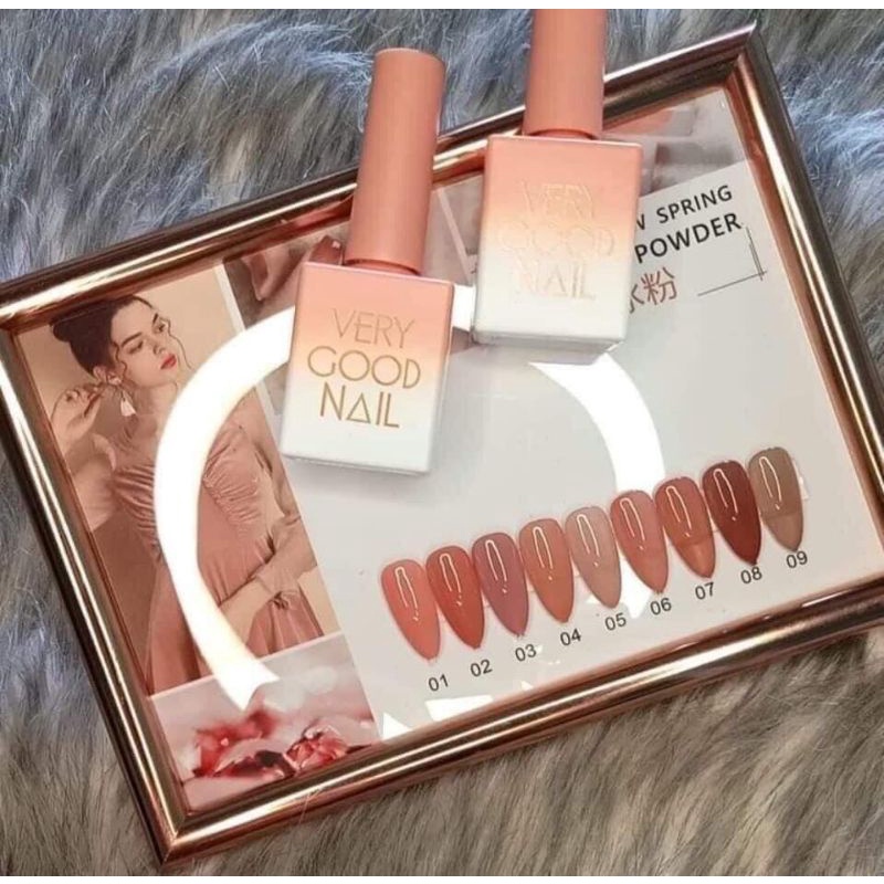 Set sơn gel thạch 9 màu Very Good Nail chính hãng 15ml