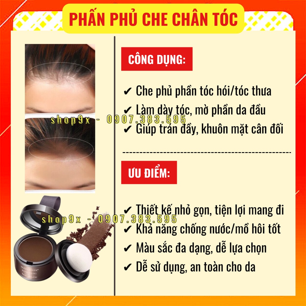 Phấn phủ che khuyết điểm tóc Pang Pang Hair Shadow