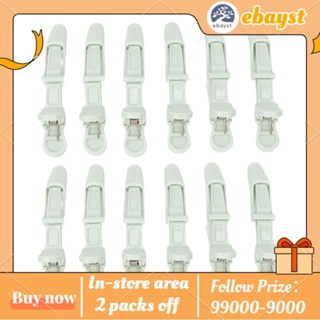 Ebayst 12pcs Duckbill Hair Clip Professional Slip Resistance Dustproof Clips for Styling Sectioning