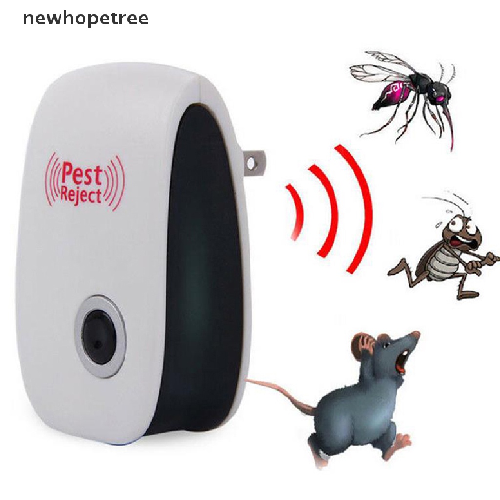 Thiết Bị Xua Đuổi Côn Trùng Bằng Sóng Siêu Âm EU / US / UK Oak